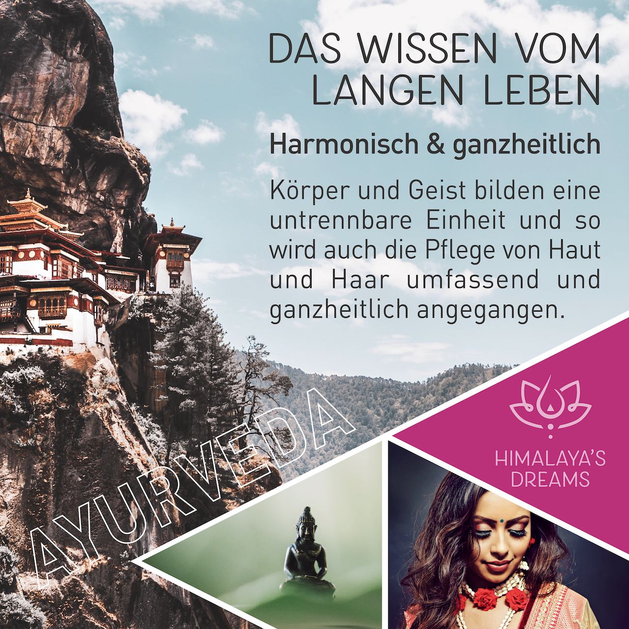 Ayurveda Körper- und Gesichtsöl Pink Lotus/Happiness 100ml