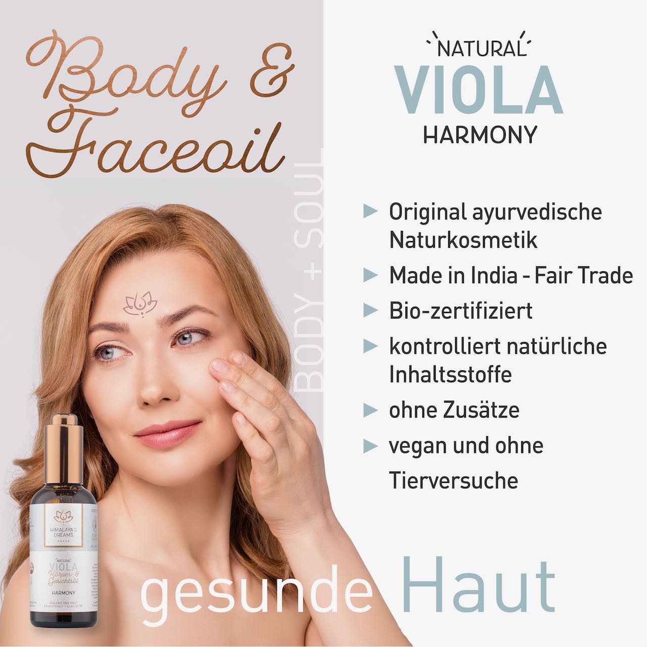 Ayurveda Körper- und Gesichtsöl Viola/Harmony 100ml