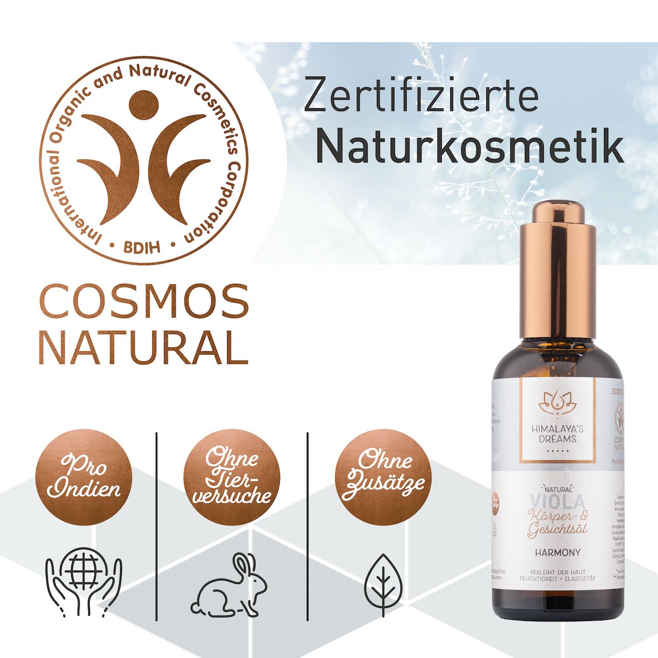 Ayurveda Körper- und Gesichtsöl Viola/Harmony 100ml
