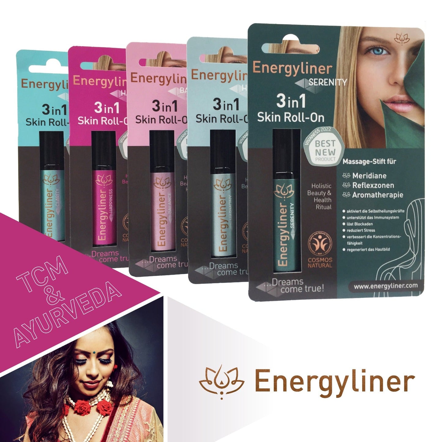 Energyliner Happiness / 3 in 1 Skin Roll-On / 10ml