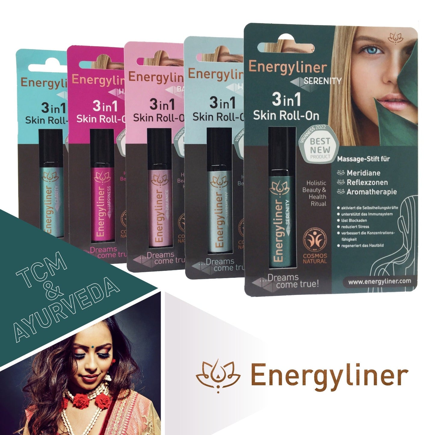 Energyliner Serenity / 3 in 1 Skin Roll-On / 10ml
