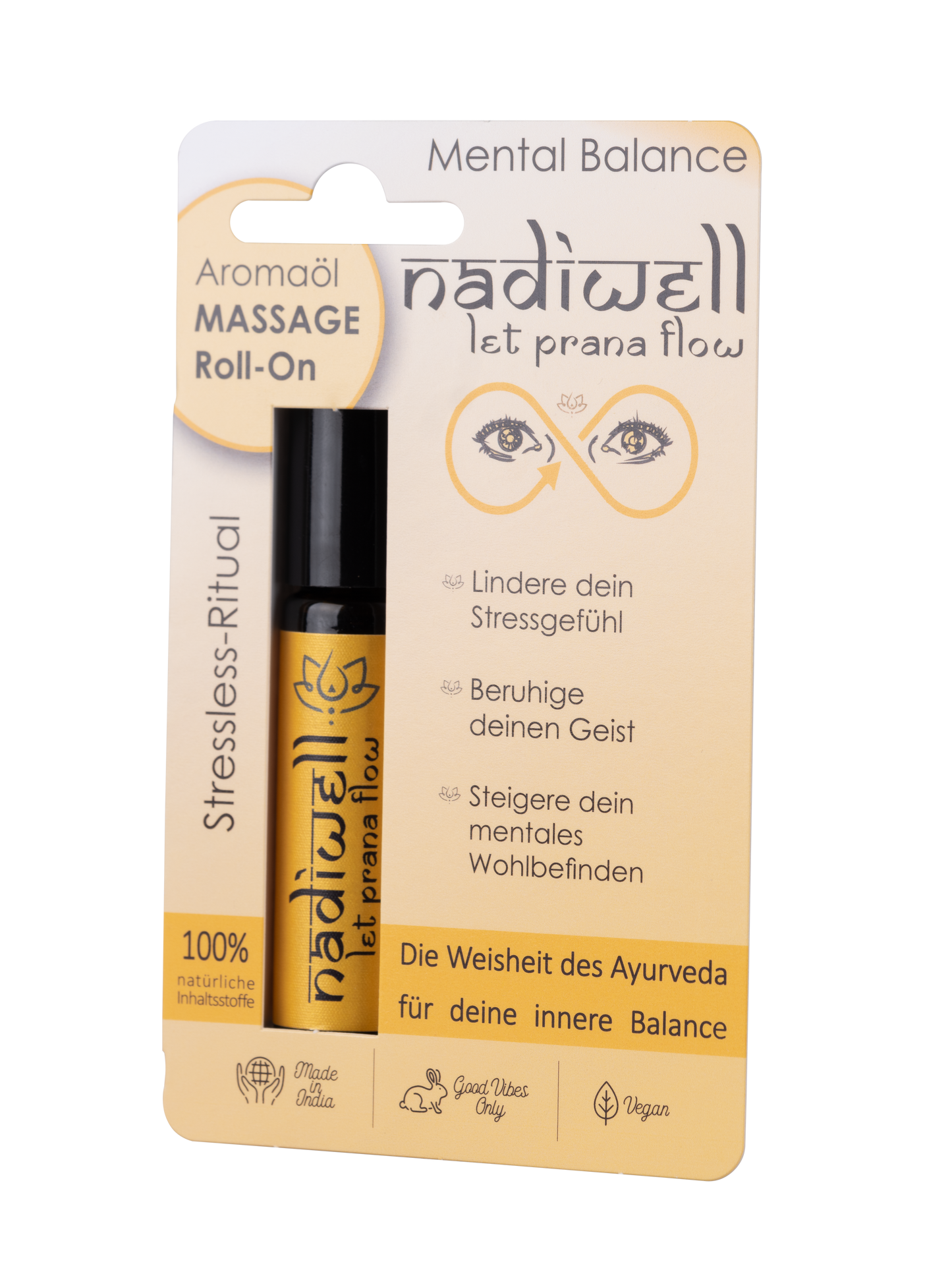 Nadiwell "Mental Balance" Aromaöl Massage Roll On 10ml