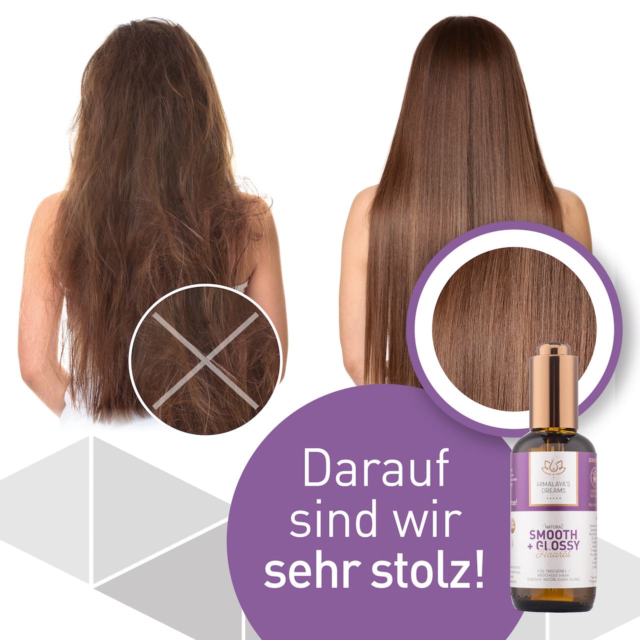 Ayurveda Haaröl Smooth&Glossy 100ml ZERTIFIZIERTE NATURKOSMETIK