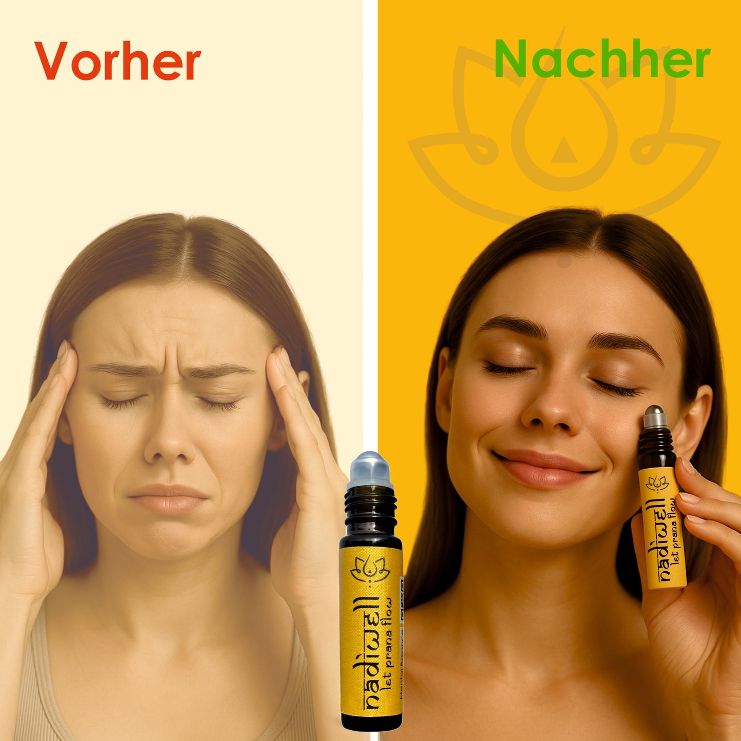 Nadiwell "Mental Balance" Aromaöl Massage Roll On 10ml